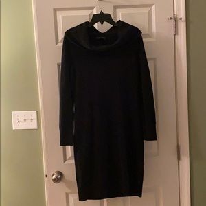 Ann Taylor cowl neck ribbed sweater dress